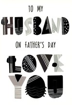 To My Husband On Father&#39;s Day - Father&#39;s Day Greeting Card - 24080 - £2.19 GBP