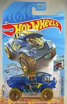 2019 Hot Wheels #219 Street Beasts BEAT ALL Tranparent Blue w/Olive Whls Gld Rim - £5.82 GBP