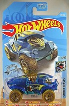 2019 Hot Wheels #219 Street Beasts BEAT ALL Tranparent Blue w/Olive Whls Gld Rim - £5.56 GBP