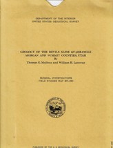 USGS Geologic Map: Devils Slide Quadrangle, Morgan and Summit Counties, Utah - £10.30 GBP