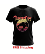Thundercats Big Logo Retro Cartoon Black T-Shirt, Unisex Crewneck, Gift ... - $547.20 MXN+