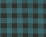 Flannel Buffalo Plaid 1&quot; Buffalo Check Forest Green Black Fabric By Yard... - £8.61 GBP