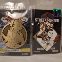 2x Street Fighter Chun Li Limited Edition Enamel Pins Official Capcom Badges - £22.42 GBP