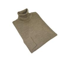 Men PRINCELY Italian Wool Blend Turtle Neck Pullover Slim 84001-80 Taupe 979 image 3
