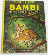 Walt Disney Bambi 1950 German Language Bluchert-Verlag Hardcover Childre... - £16.12 GBP