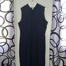 Sag Harbor sleeveless black midi dress size 10 - £10.78 GBP