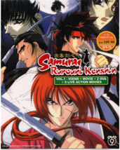 DVD Anime Samurai Rurouni Kenshin Series 1-95 +Movie +2 OVA +5 Live MOV English* - £24.83 GBP