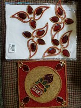 New Kundan Cloth Kalasha Jeweled Beaded Gems Ethnic India Sari Accessories - £11.82 GBP