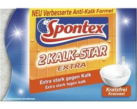 Spontex 2 Kalk-Star EXTRA sponges LIME SCALE removal 2pc FREE SHIPPING - £7.36 GBP