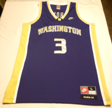 Brandon Roy Washington Huskies Ncaa Basketball Nike Purple (L) Sewn Logos Jersey - £86.52 GBP