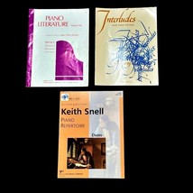 Lot of 3 Piano Music Paperback Books Etudes Interludes Literature BEG - ADV - £6.08 GBP