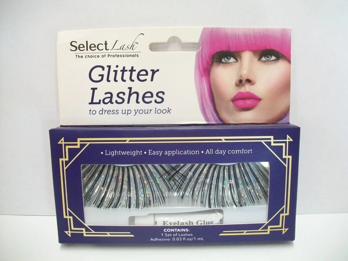 Select Lash Glitter Lashes #F05 Black and Silver Tinsel - $8.55