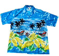 Grand Hawaiian Shirt Mens Sz XL Vintage SS Button 90s Island Honolulu Surf Biker - £14.80 GBP