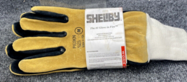 SHELBY Pigskin Wildland Fire Fighting Gloves Model 5002 Size M Medium US... - £34.84 GBP