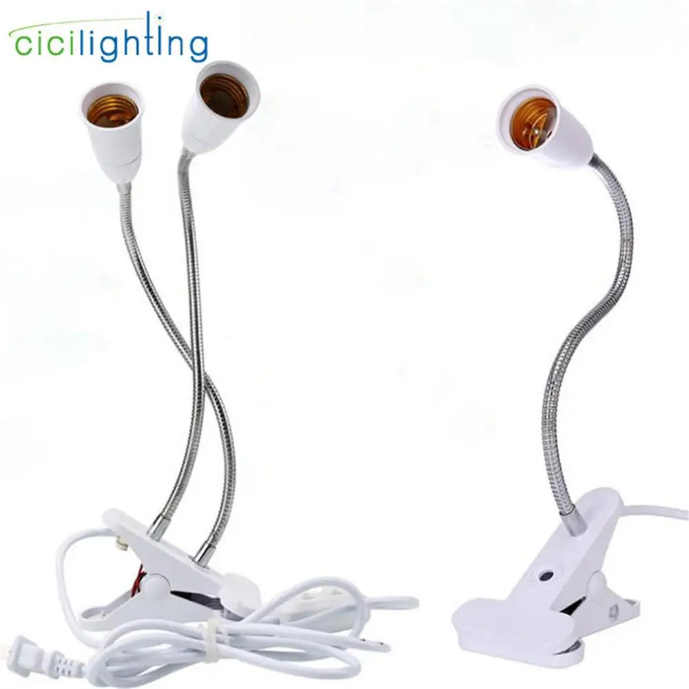 EU US Plug 360 Degrees Flexible Desk Lamp Holder E27 Base Light Socket G... - $7.93+