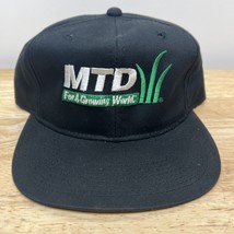 MTD Yard Machine Lawnmower Snapback Hat Rope Farmer Adjustable Black YOU... - £18.17 GBP