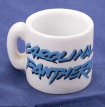 NFL Miniature Coffee Mug Carolina Panthers Fan Collectible Ornament Vintage - £4.57 GBP