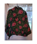 Tudor Court by Haband XL jacket Christmas washable - $35.00