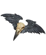 LAST CHANCE! Alchemy Gothic Ravenger Raven Skull Wings Wall Mount Decor ... - $29.95