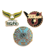 Harry Potter Quidditch Pin Set World Cup Ireland Bulgaria Final Universa... - €84,92 EUR