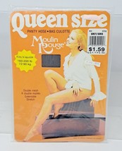 Lamour Hosiery Moulin Rouge Queen Size Panty Hose Grey VTG NOS New Canada Made - £4.99 GBP