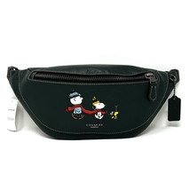 NWT Coach Limited Edition Peanuts Warren Leather Belt Bag With Snoopy Motif - £158.34 GBP