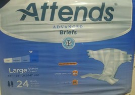 Attends Advance Briefs Diapers Heavy Absorbency Adult Large DDC30 (24 pe... - $22.99