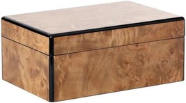 Alice Lane Burled Wood Box – Large Home Collection – Bold Design – Black Sleek - $111.99