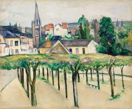 12578.Room Wall Poster.Interior art design.Paul Cezanne painting. L&#39;église - £12.74 GBP+