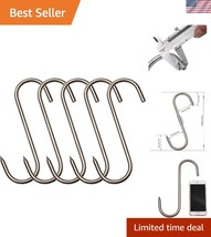 Premium 5 PCS Meat Hooks 10-Inch, Handmade 304 Stainless Steel - Rust Re... - $45.00