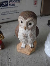 Bisque Handgemalt Owl Figurine LOOK - £18.58 GBP