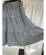 Universal Thread Womens A Line Long Plaid Skirt Pleated Layers Elastic W... - $25.06