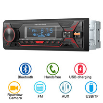  Car Stereo 1 DIN MP3 Player Bluetooth AUX USB TF Radio Audio In-dash Handsfree - £24.61 GBP