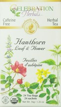 Celebration Herbals Hawthorn Leaf &amp; Flower Organic 24 Bag, 0.02 Pound - £17.57 GBP