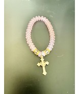 Costume Stretch Cross Charm Fashion Jewelry Bracelet - $9.99