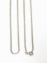 925 Sterling Silver Rhodium Plated Necklace, Italian Rope chain 1.5mm-16... - $18.90+