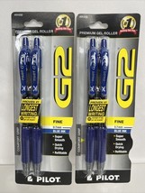 (2) PILOT BLUE G2 Premium Gel Roller Ball Pen Fine Point Ink 2pk COMBINE... - $5.99