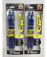 (2) PILOT BLUE G2 Premium Gel Roller Ball Pen Fine Point Ink 2pk COMBINE... - $110.47 MXN