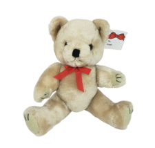 13&quot; Vintage WAL-MART Stores Tan Teddy Bear Jointed Stuffed Animal Plush W/ Tag - £29.14 GBP