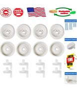 Exact Fit 8 Pack Dishwasher Lower Rack Wheel Set - Compatible with GE Ho... - $21.25 CAD