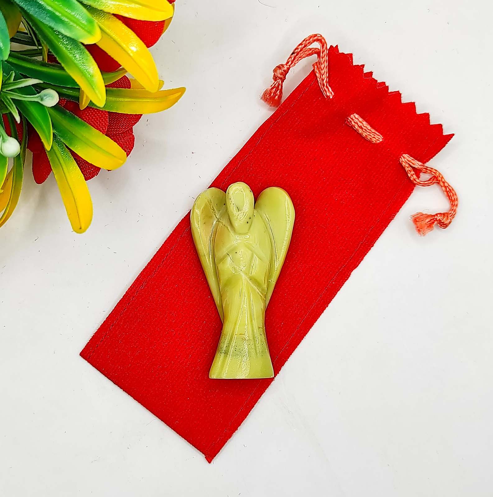 Serpentine Angel 2 Inches, Guardian Angels-Pack Of 1 with Velvet Pouch - $45.00