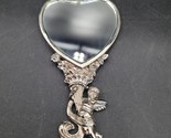 Small Vintage 60&#39;s Purse Mini Metal Cherub Angel w/Flowers Heart Shaped ... - $277.58 MXN