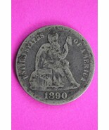 1890 P Seated Liberty Dime Exact Silver Coin Shown In Pics Low Grade Fil... - $267.45 MXN