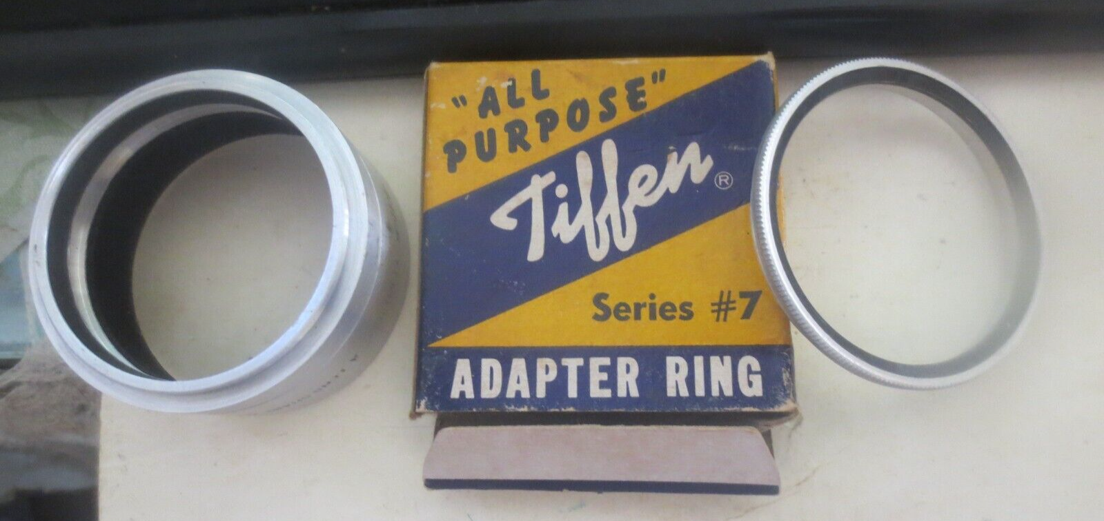 Series 7 TIFFEN #7-A ALUMINUM METAL LENS HOOD SHADE with ADAPTER RING - $9.49