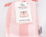 Hello Mello Beauty Sleep Satin Pink Stripe Pajama Short M L Slumber Part... - £12.90 GBP