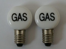 Set of (2) Replacement Bulbs Globes for Vintage Marx Service Gas Filling Station - £15.98 GBP