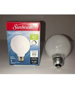 1 Ea Sunbeam G25 Soft White Globe Bulb 40-Watt 370 Lumens 130 Volt-Mediu... - $26.73 CAD
