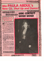 Paula Abdul teen magazine pinup clipping new cd purse  - £1.17 GBP