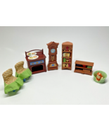Fisher Price Loving Family Deluxe Dining Family Room Lot Clock Shelf Dec... - $549.12 MXN