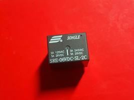 SRE-06VDC-SL-2C, 6VDC Relay, SONGLE Brand New!! - $9.00